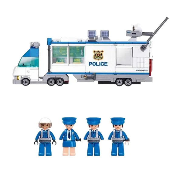 КОНСТРУКТОР SLUBAN B1219 "МОБИЛЬНЫЙ ПОЛИЦЕЙСКИЙ УЧАСТОК", 6+