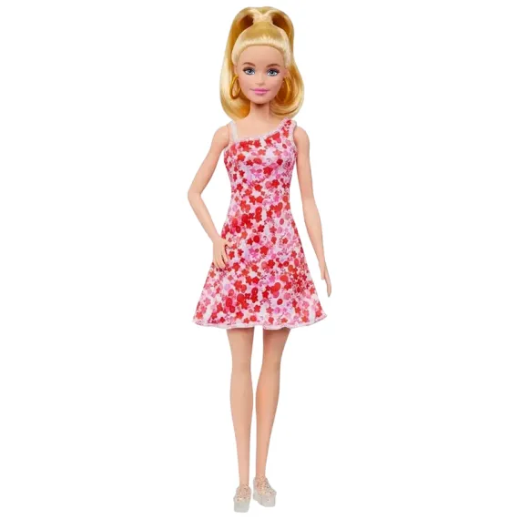 КУКЛА BARBIE "МОДНИЦА В ПЛАТЬЕ С ЦВЕТОЧНЫМ УЗОРОМ" HJT02