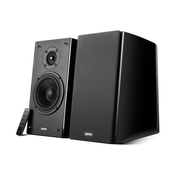 EDIFIER R2000DB BLACK, 2.0/ 120W (2X36W+2X24W) RMS, AUDIO IN: BLUETOOTH, RCA X2, PC, AUX, OPTICAL, COAXIAL, REMOTE CONTROL, ALL WOODEN, (5”+1”)