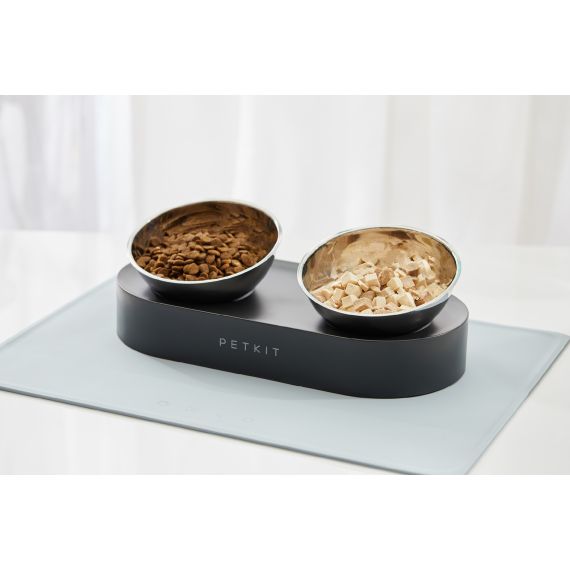 РЕГУЛИРУЕМАЯ МЕТАЛЛИЧЕСКАЯ ДВОЙНАЯ МИСКА ДЛЯ КОРМЛЕНИЯ PETKIT FRESH NAN