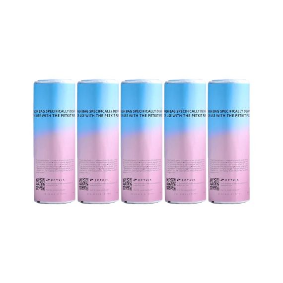 PETKIT МЕШОК ДЛЯ АВТОМАТИЧЕСКИХ ЛОТКОВ, 5 РУЛОНОВ