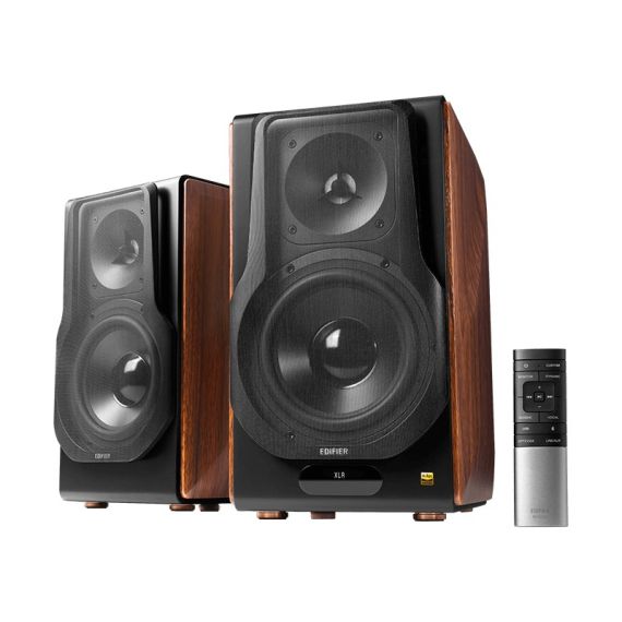КОЛОНКИ 2.0 EDIFIER S3000MKII BROWN/ 256W/ BLUETOOTH 5.0/ BALANCED XLR/ OPTICAL/ COAXIAL/ LINE IN/ USB INPUTS
