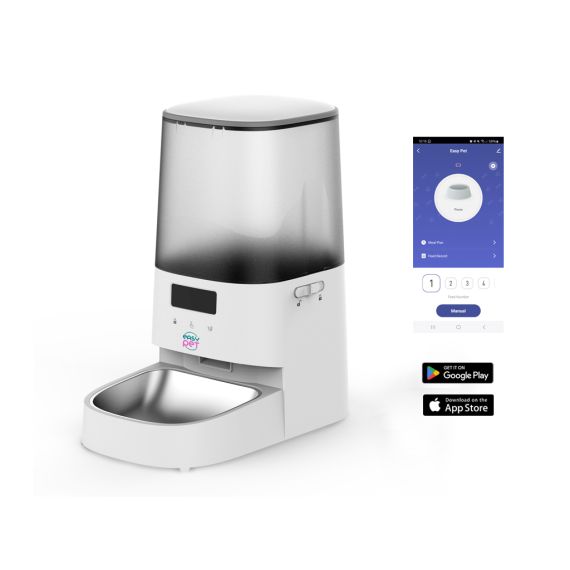 АВТОМАТИЧЕСКАЯ КОРМУШКА ДЛЯ ДОМАШНИХ ЖИВОТНЫХ EASY PET IMPDA201/ 5L ДЛЯ СОБАК И КОШЕК С WI-FI И ПРИЛОЖЕНИЕМ (TUYA SMART)