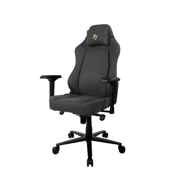 ИГРОВОЕ КРЕСЛО AROZZI PRIMO WOVEN FABRIC/ 135-145KG / 165-190CM / BLACK/GOLD