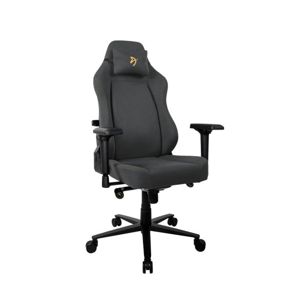 ИГРОВОЕ КРЕСЛО AROZZI PRIMO WOVEN FABRIC/ 135-145KG / 165-190CM / BLACK/GOLD