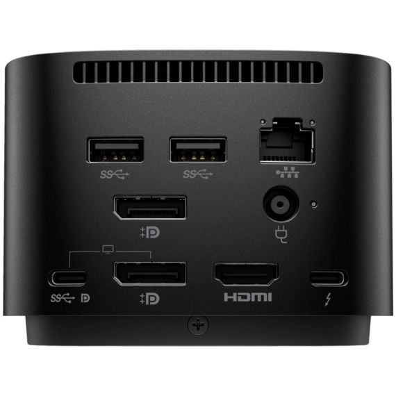 HP THUNDERBOLT DOCK 120W G4- UNIVERSAL DOCKING WITH 1 X USB-C 3.2 G2 (DATA ONLY), 4 X USB-A 3.2 G1, 2 X DP, 1 X RJ45, 1 X HDMI, 1 X TB4, 1 X USB-C DP ALT MODE PORT, SUPPORT UP TO FOUR 4K DISPLAYS, UP TO 100W POWER, 0.76 KG.