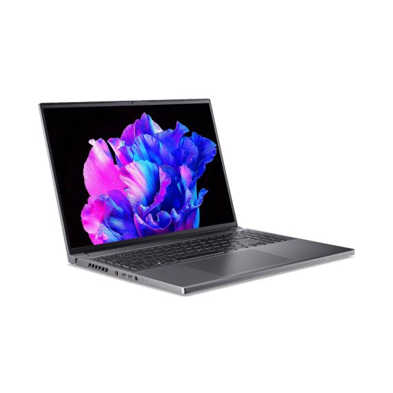 НОУТБУК 16” ACER SWIFT X (NX.KN8EU.001)/ 3.2K(16:10)/ OLED/ AMD RYZEN 5 7640HS/ 16GB/ 512GB SSD/ RTX3050/ WIN11H/ STEEL GRAY