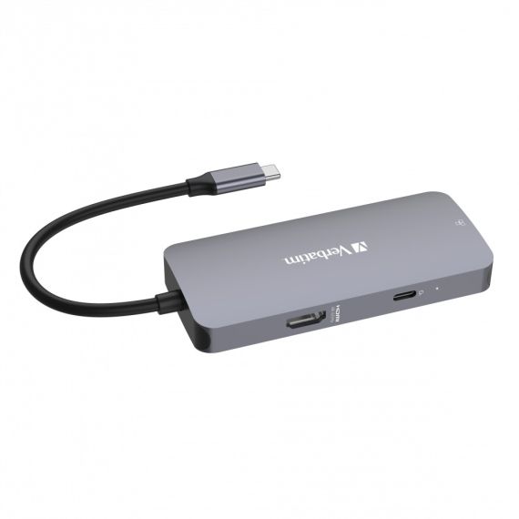 МНОГОПОРТОВЫЙ АДАПТЕР VERBATIM CMH-05/ USB-C/ 2XUSB-A/ 1XUSB-C (PD 100W)/ HDMI/ RJ45