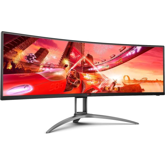 49.0” ИГРОВОЙ МОНИТОР AOC AGON AG493QCX / CURVED / ULTRAWIDE / 32:9 / 144HZ / BLACK/SILVER