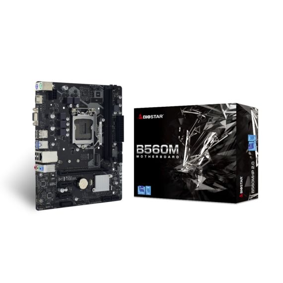 МАТЕРИНСКАЯ ПЛАТА BIOSTAR RACING B560MHP 2.0 / SOCKET 1200 / B560 / DDR4 / MATX