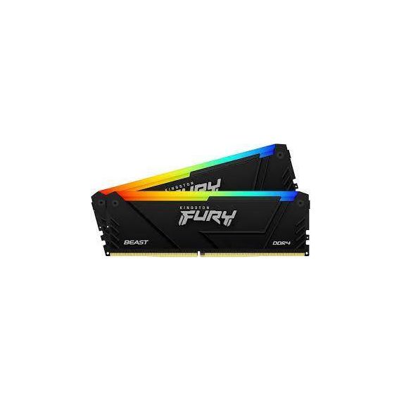ОПЕРАТИВНАЯ ПАМЯТЬ KINGSTON FURY(R) BEAST DDR4 RGB 2666 МТ/С 16ГБ (KIT OF 2*8GB)
