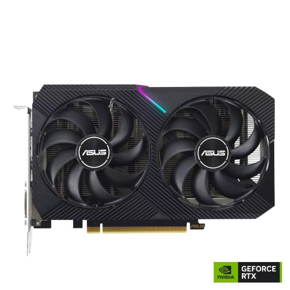 ВИДЕОКАРТА ASUS DUAL GEFORCE RTX 3050 V2 OC EDITION / 8GB / GDDR6 / 128BIT