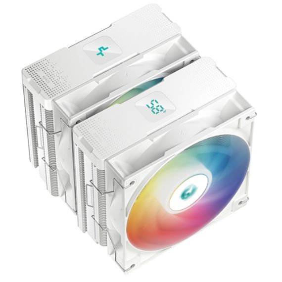 КУЛЕР DEEPCOOL  AG620 DIGITAL WH ARGB / UNIVERSAL / 260W / 300~1950RPM, <29.4DBA / 67.88CFM / WHITE