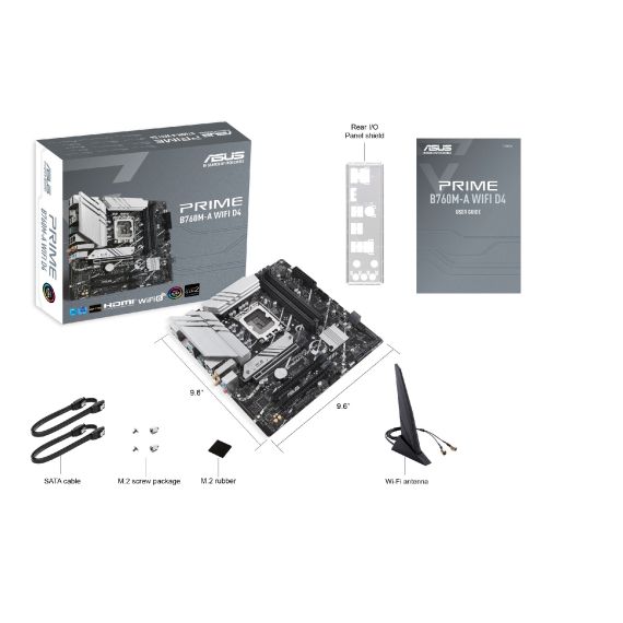 МАТЕРИНСКАЯ ПЛАТА ASUS PRIME B760M-A WIFI D4 / 1700 / B760 / DDR4 / MATX