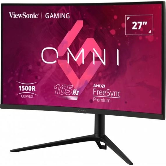 27.0” ИГРОВОЙ МОНИТОР VIEWSONIC VX2718-2KPC-MHDJ/ 2K/ CURVED/ 1MS/ 165HZ/ BLACK