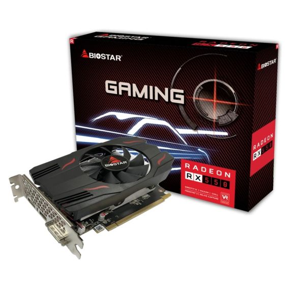 ВИДЕОКАРТА BIOSTAR GAMING RADEON RX 550 / 2GB / GDDR5 / 128BIT