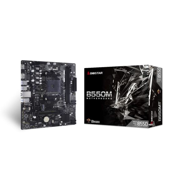 МАТЕРИНСКАЯ ПЛАТА BIOSTAR B550MT / AM4 / B550 / DDR4 / MATX