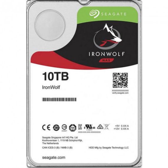 3.5" HDD 10.0TB  SEAGATE ST10000VN0008  IRONWOLF(TM) NAS, 7200RPM, 256MB, SATAIII