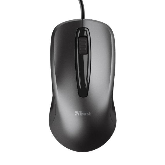 TRUST CARVE OPTICAL MOUSE, 1200 DPI, 3 BUTTON, USB, BLACK