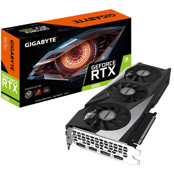 ВИДЕОКАРТА GIGABYTE GEFORCE RTX 3060 GAMING OC 12G / 12GB / GDDR6 / 192BIT