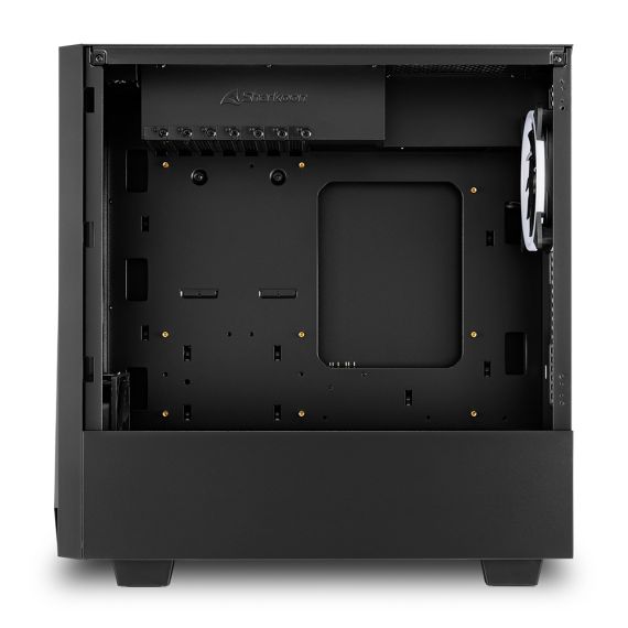 КОРПУС SHARKOON REV 100 / NO PSU / SIDE PANEL / 1X120MM A-RGB LED + 1X 120MM / ATX / BLACK