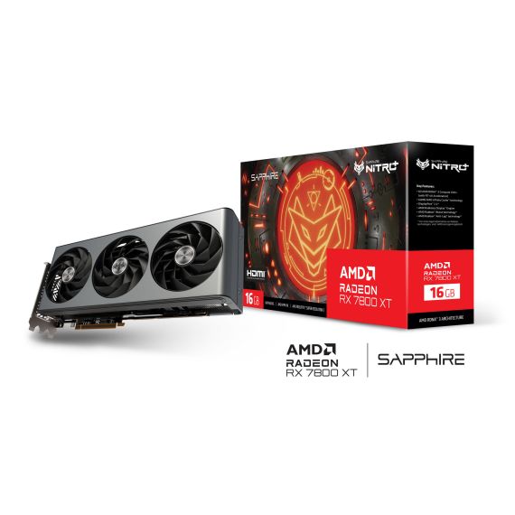 ВИДЕОКАРТА SAPPHIRE NITRO+ RADEON RX 7800 XT / 16GB / GDDR6 / 256BIT