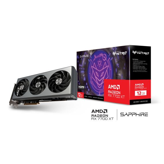 ВИДЕОКАРТА SAPPHIRE NITRO+ RADEON RX 7700 XT / 12GB / GDDR6 / 192BIT