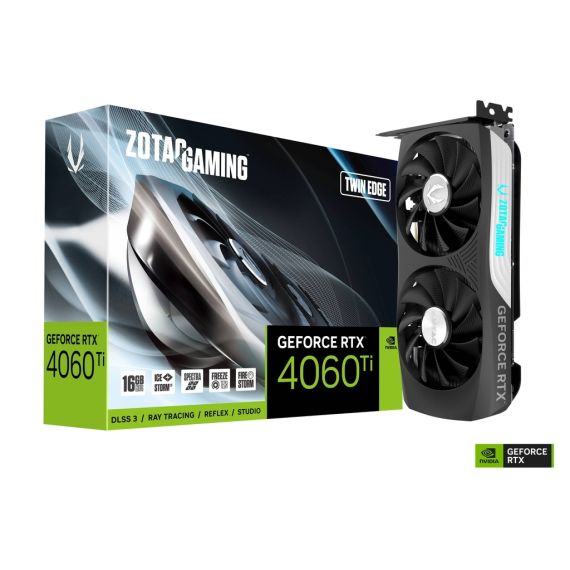 ВИДЕОКАРТА ZOTAC GEFORCE RTX 4060 TI / 16GB / GDDR6 / 128BIT