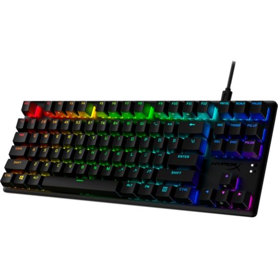 КЛАВИАТУРА HYPERX ALLOY ORIGINS CORE PBT, HYPERX AQUA - TACTILE KEY  SWITCH, [639N9AA#ABA]