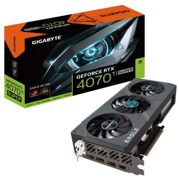 ВИДЕОКАРТА GIGABYTE GEFORCE RTX 4070 TI SUPER EAGLE OC 16G / 16GB / GDDR6X / 256BIT