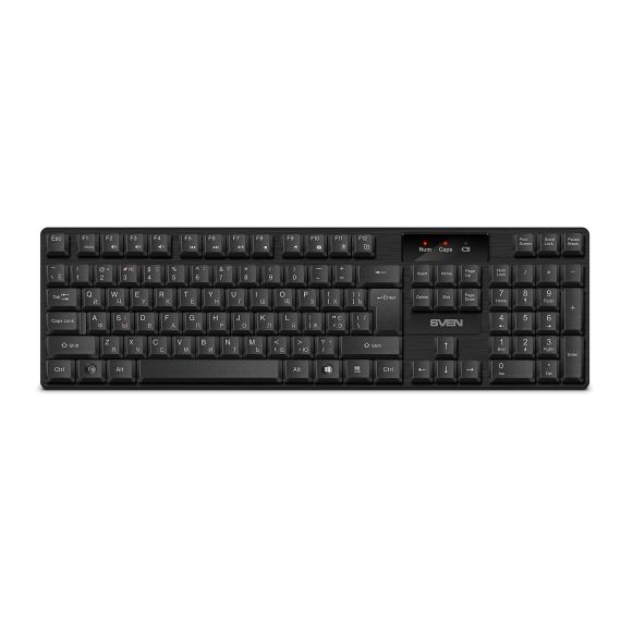 БЕСПРОВОДНАЯ КЛАВИАТУРА SVEN KB-C2300W, BLACK