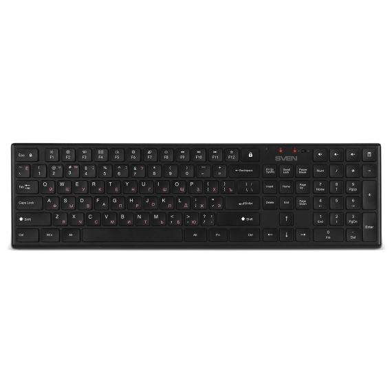 БЕСПРОВОДНАЯ КЛАВИАТУРА SVEN KB-C2550W, BLACK