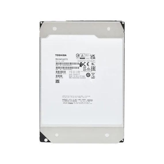 3.5” HDD TOSHIBA ENTERPRISE CAPACITY (MG10AFA22TE)/ 22TB/ 7200RPM/ 512MB/ SATAIII