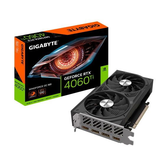 ВИДЕОКАРТА GIGABYTE GEFORCE RTX 4060 TI WINDFORCE OC/ 16G / GDDR6/ 128BIT