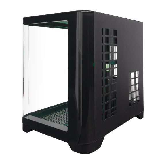 ИГРОВОЙ КОРПУС 1STPLAYER UV5 / NO PSU / SIDE-WINDOW / 3X120MM / MATX / BLACK