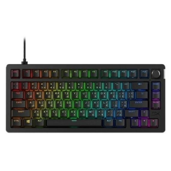 КЛАВИАТУРА HYPERX ALLOY RISE 75 RGB, HYPERX LINEAR SWITCHES, [7G7A4AA#ABA]