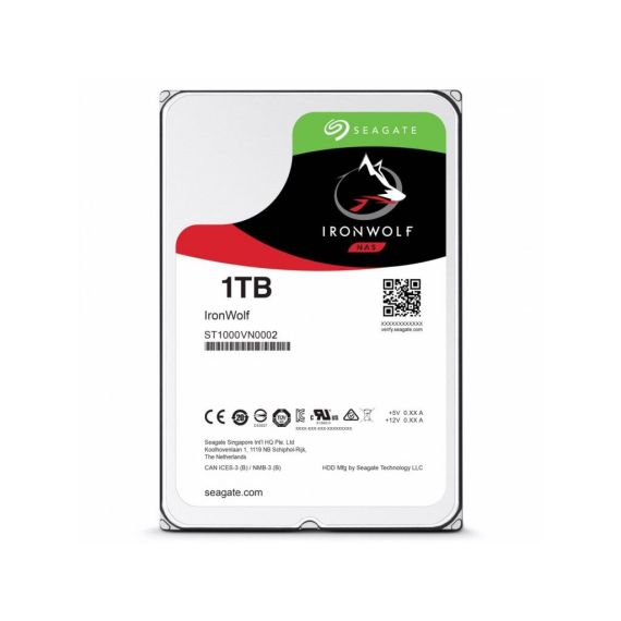3.5” HDD SEAGATE IRONWOLF ST12000VN0008 / 1TB / 5400RPM / 64MB