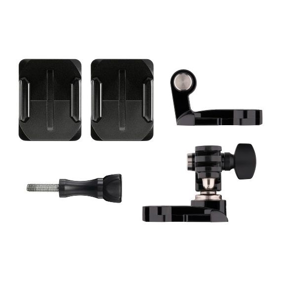 GOPRO HELMET FRONT + SIDE MOUNT -TO ATTACH GOPRO TO THE FRONT OR SIDE OF HELMETS, COMPATIBLE WITH HERO7 BLACK, HERO6 BLACK, HERO5 BLACK, HERO5 SESSION, HERO SESSION, HERO4 BLACK, HERO4 SILVER