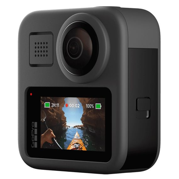 ACTION CAMERA GOPRO MAX 360 FOOTAGE, PHOTO-VIDEO RESOLUTIONS:16.6MP/30FPS-5.6K30, 2XSLOW-MOTION, WATERPROOF 5M,6X MICROPHONES SPHERICAL AUDIO, MAX HYPER SMOOTH VIDEO,LIVE STREAMING,TIME LAPSE,POWERPANO,GPS,WI-FI,BLUETOOTH,MICROSD,USB-C,1600MAH,154G