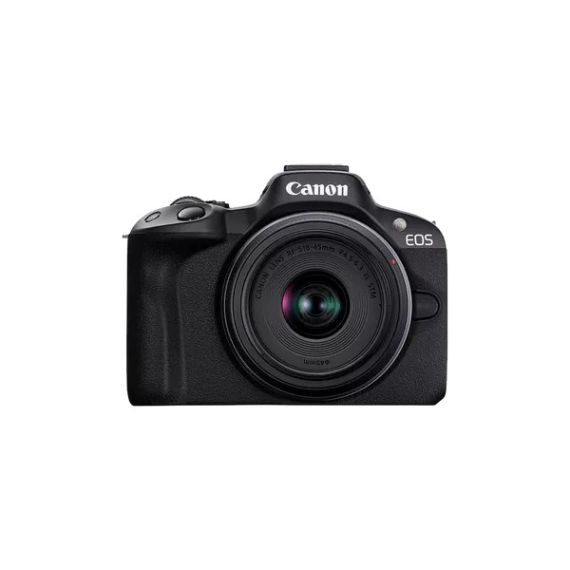 БЕЗЕРККАЛЬНАЯ КАМЕРА CANON EOS R50 + RF-S 18-45 F/4.5-6.3 IS STM BLACK  (5811C033)