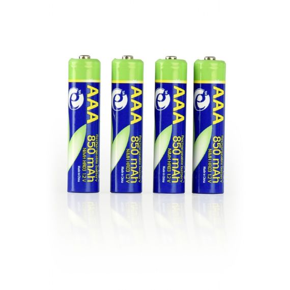ENERGENIE EG-BA-AAA8R4-01 NI-MH RECHARGEABLE AAA INSTANT BATTERIES (READY-TO-USE), 850MAH, 4PCS BLISTER PACK