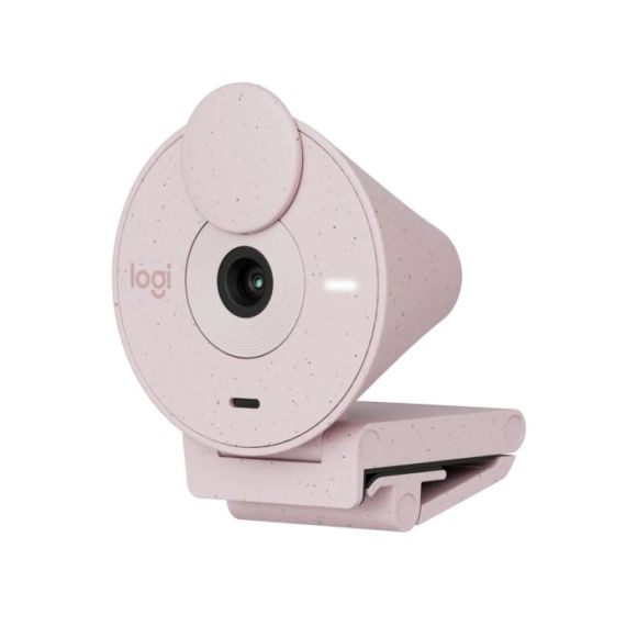 ВЕБ-КАМЕРА LOGITECH BRIO 300 / 1080P / AUTO LIGHT CORRECTION / NOISE-REDUCING MIC / USB-C / ROSE