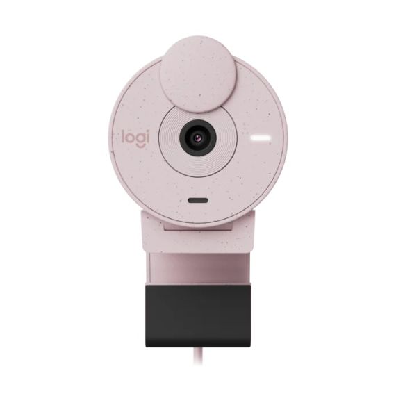 ВЕБ-КАМЕРА LOGITECH BRIO 300 / 1080P / AUTO LIGHT CORRECTION / NOISE-REDUCING MIC / USB-C / ROSE