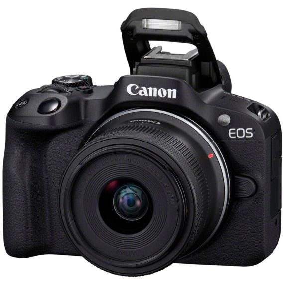 БЕЗЕРККАЛЬНАЯ КАМЕРА CANON EOS R50 18-45 CONTENT CREATOR KIT (КАМЕРА+ОБЪЕКТИВ+МИКРОФОН+ШТАТИВ+КАРТА ПАМЯТИ) (5811C036)