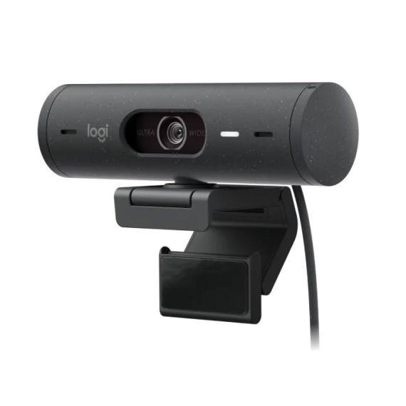 ВЕБ-КАМЕРА LOGITECH BRIO 500 / 1080P / AUTO LIGHT CORRECTION / 4MP / STEREO MIC / USB-C / GRAPHITE