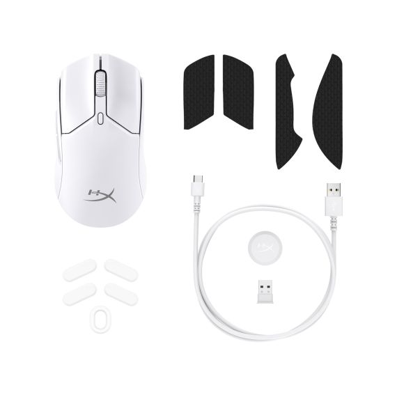 БЕСПРОВОДНАЯ ИГРОВАЯ МЫШЬ HYPERX PULSEFIRE HASTE 2 MINI, WHITE [7D389AA]