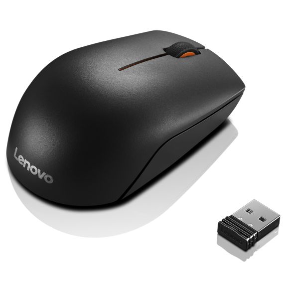 БЕСПРОВОДНАЯ МЫШЬ LENOVO 300/ NANO RECEIVER/ 1000DPI/ OPTICAL/ BLACK
