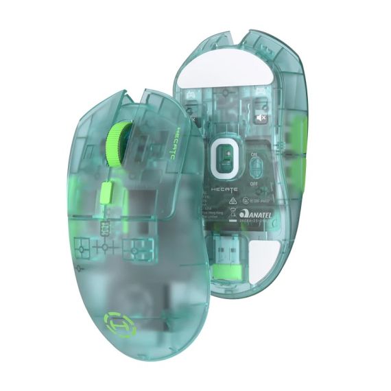 ТРЕХРЕЖИМНАЯ БЕСПРОВОДНАЯ ИГРОВАЯ МЫШЬ EDIFIER HECATE G3M PRO TRANSPARENT GREEN