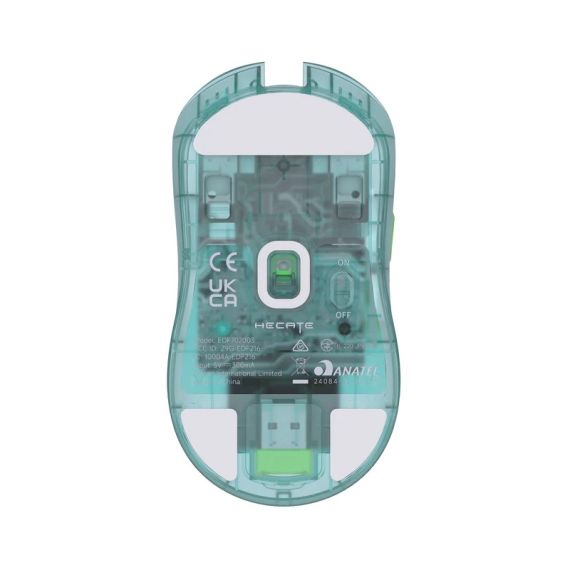 ТРЕХРЕЖИМНАЯ БЕСПРОВОДНАЯ ИГРОВАЯ МЫШЬ EDIFIER HECATE G3M PRO TRANSPARENT GREEN