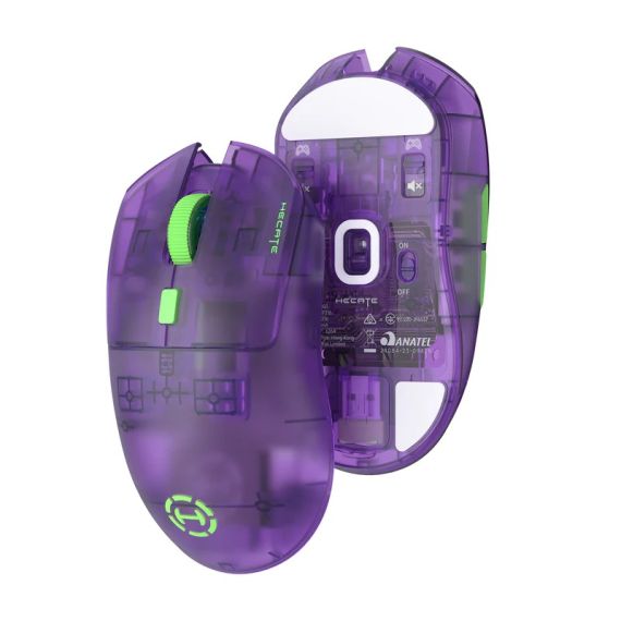ТРЕХРЕЖИМНАЯ БЕСПРОВОДНАЯ ИГРОВАЯ МЫШЬ EDIFIER HECATE G3M PRO TRANSPARENT PURPLE
